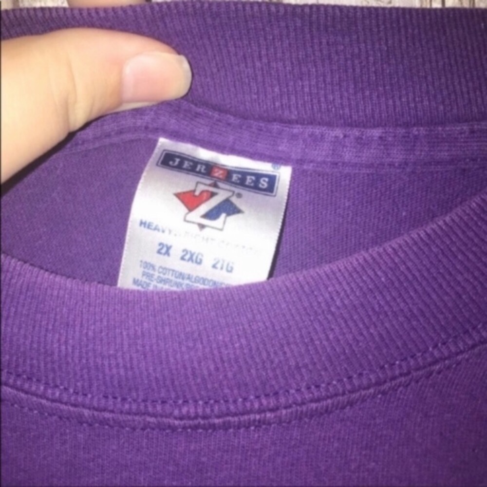 LSU Tigers Purple Tee Women’s 2X Plus Size NCAA Football Shirt - Picture 3 of 3